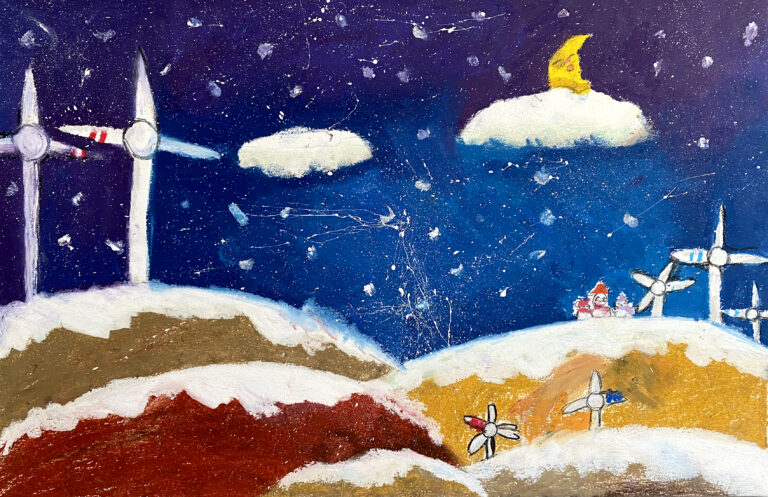 The warm wind is like a lullaby.