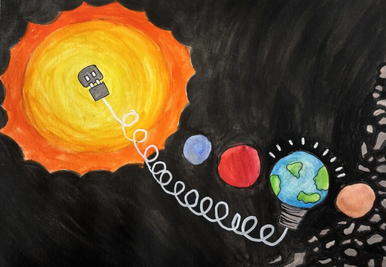 Power from sun to earth