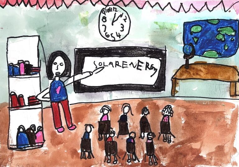 My teacher taught us about solar energy