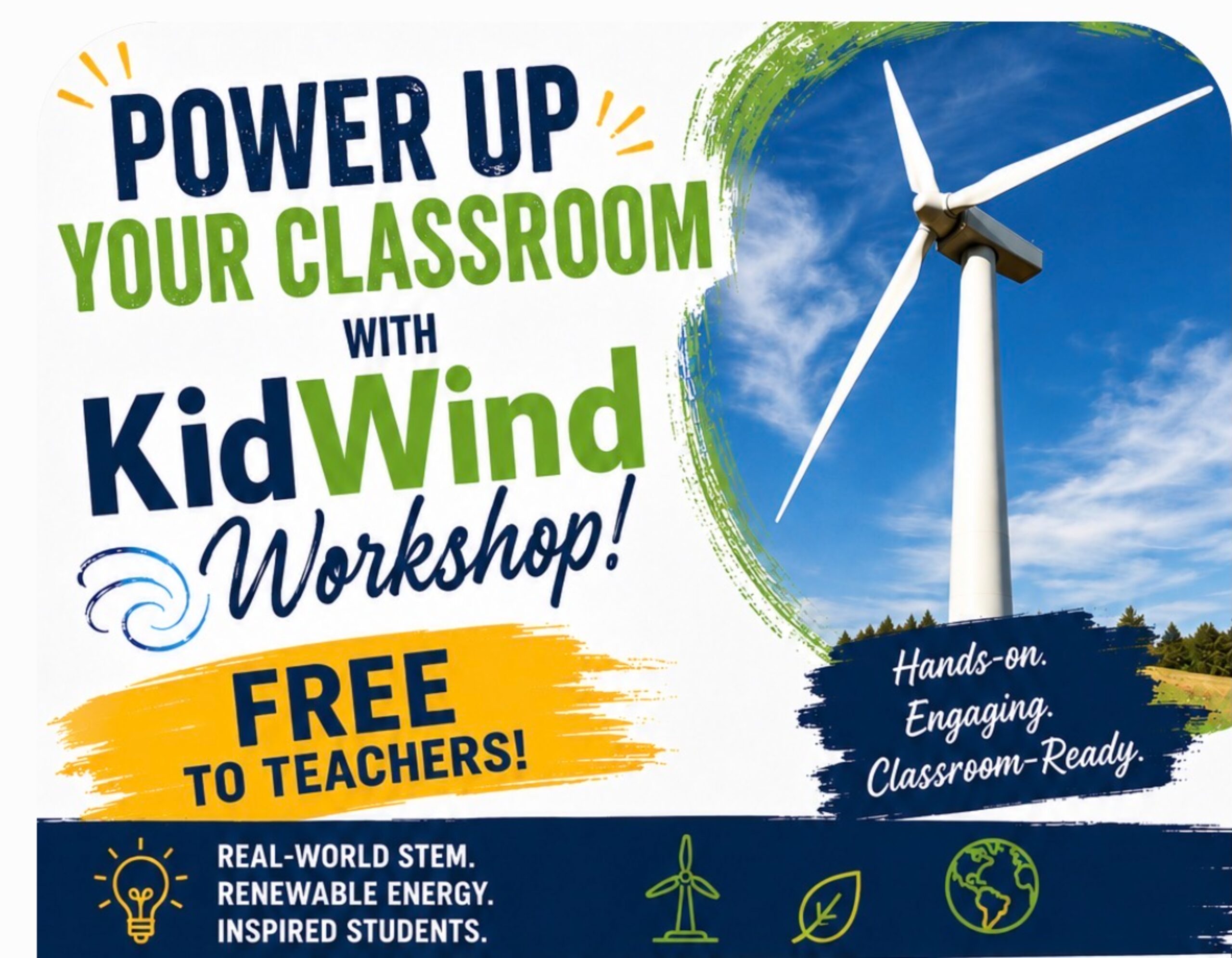 Featured Image for Wind Power in the Classroom: A KidWind Regional STEM Workshop by STEM Pioneers Teachers Corps